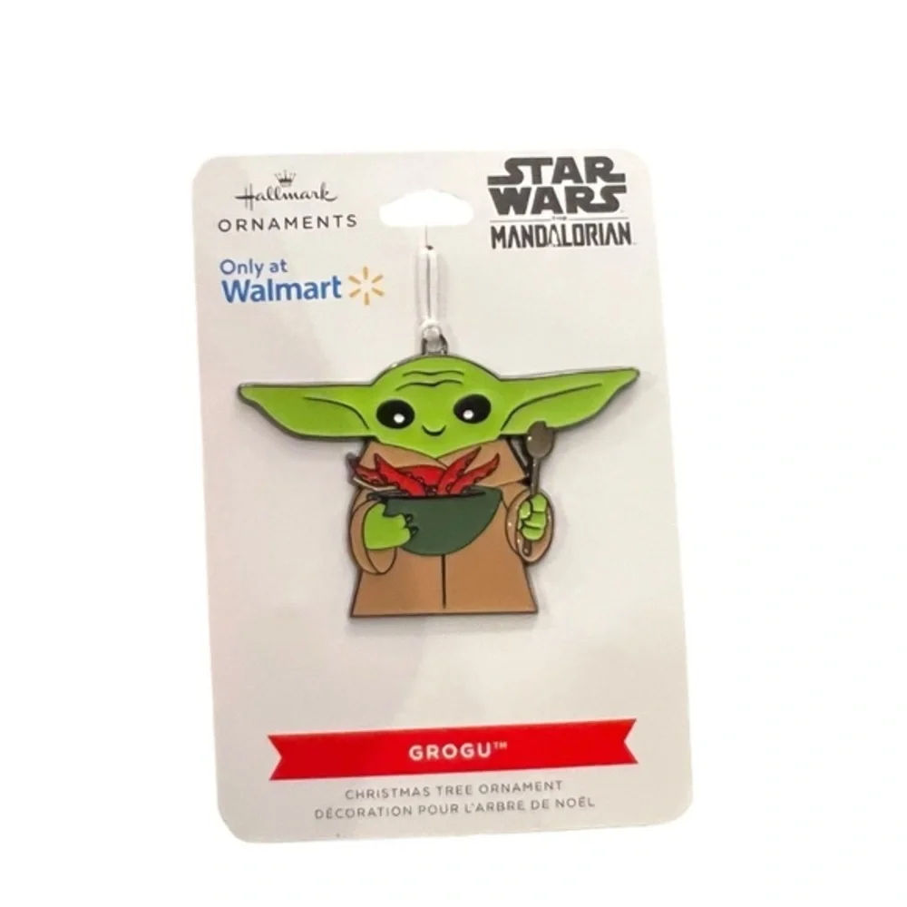 Hallmark Star Wars Mandalorian‎ Grogu Metal Enamel Christmas Ornament NEW Gift